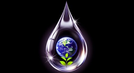Fototapeta premium World water day conserve water protect our planet earth