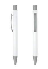 Simple white pen. vector illustration