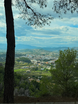 Carretera del Puig, 03726 Benitachell, Alicante, Spain .
October 20, 2025
Beautiful view from above the city. Green landscape in Spain. trees in the park
