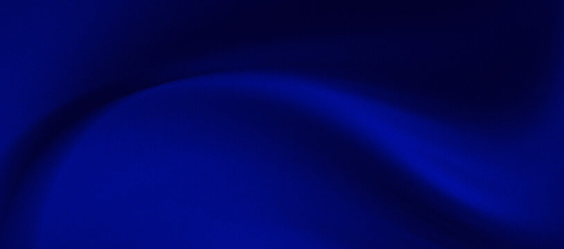 Prestige blue gradient background with a very fluid transition, elegant curved lines, light reflections, and a grainy noise texture. 