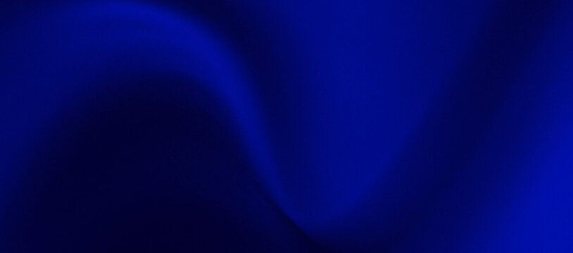 Prestige blue gradient background with a very fluid transition, elegant curved lines, light reflections, and a grainy noise texture. 