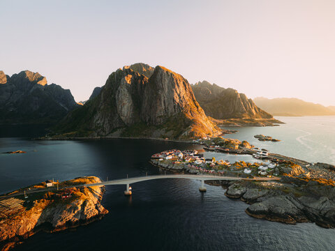 House, Beach, Trollfjord, Lofoten, Norway
