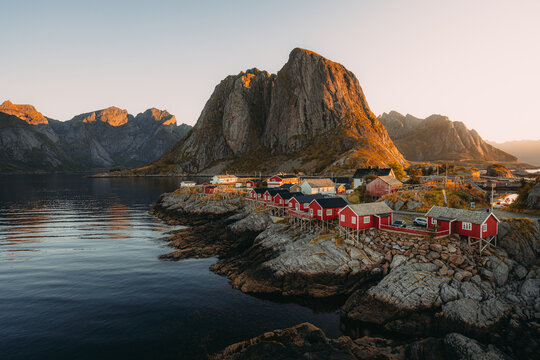 House, Beach, Trollfjord, Lofoten, Norway