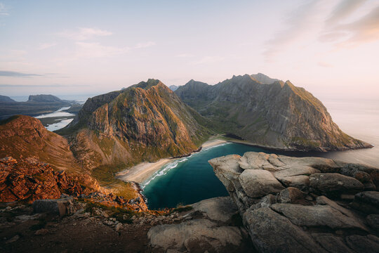 House, Beach, Trollfjord, Lofoten, Norway