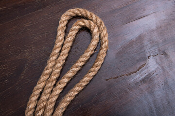 Obraz premium Background from a natural jute rope