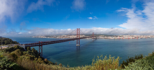 Fototapeta premium Ponte 25 de Abril bridge. Lisbon. Prtugal