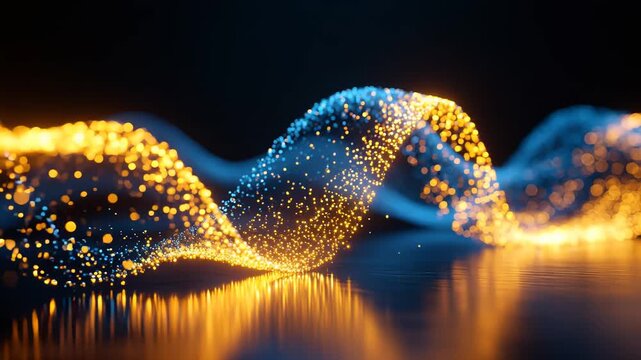 Golden-BlueLightWaveonDeepBlueSpace