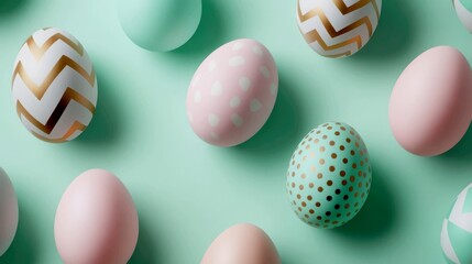 Fototapeta premium pattern of stylized Easter eggs