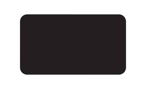 Black rectangular button icon