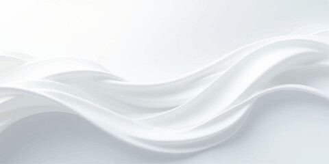 Abstract blue vector background featuring smooth white waves and flowing curves in a silky motion pattern for a professional business backdrop template