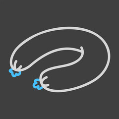 Ring Bologna Sausage Minimalistic Flat Icon © nasik