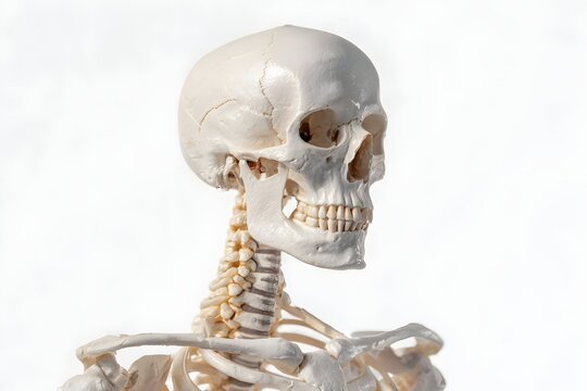 Freddy's white backdrop shows a detailed art skull in bright, crisp studio lighting.