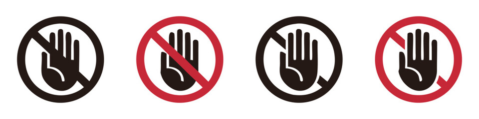 Don't touch vector icons set

