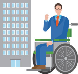 障がい者雇用のイメージイラスト