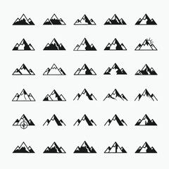 Vector illustration set of triangular warning signs and hazard icons featuring road safety symbols for traffic caution, high voltage, radiation, biohazard, and laser danger design