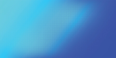 Fototapeta premium Abstract Blue Halftone Gradient Background With Dotted Pattern And Modern Graphic Texture eps10