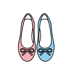 Pastel Ballet Flats Illustration