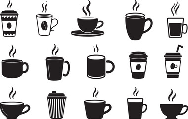 Collection Of Various Coffee And Drink Icons