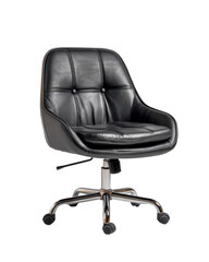 Modern chrome sled base office chair with compact cushioned seat for conference rooms