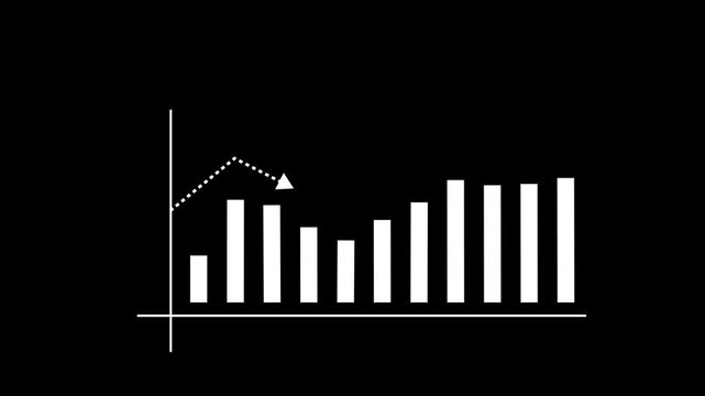 A stark black and white image depicts a complex network of lines and dashes resembling a schematic or abstract representation of a circuit