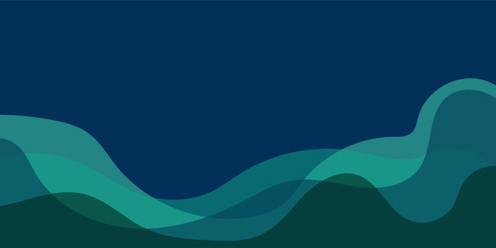 Abstract dark navy background with layered green and teal wavy shapes for professional healthcare websites, modern environmental branding, and clean corporate presentation slides