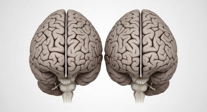 Human Brain Hemispheres - A Detailed Anatomical View.