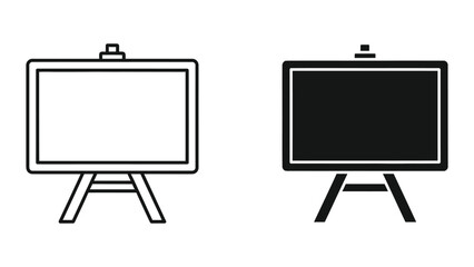 Blackboard or Whiteboard on Easel © Jahidul