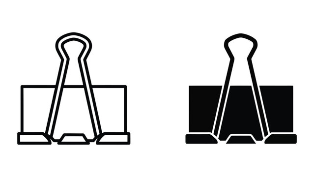 Binder clips illustration