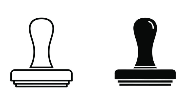 Rubber Stamp Clipart Black And White