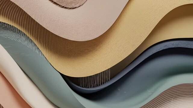 An abstract digital landscape featuring wavy patterns and layered textures in a futuristic design concept