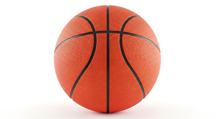 Fototapeta premium Professional Orange Basketball Ball Isolated on White