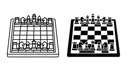Chess Board Illustrations © Jahidul