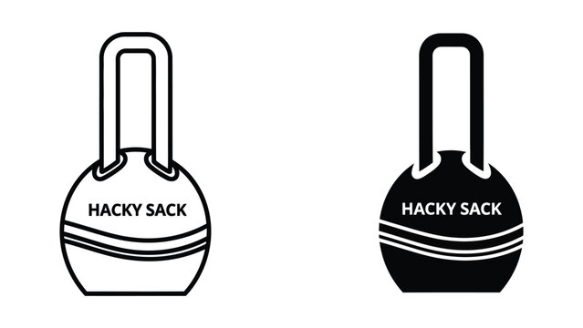 Hacky Sack Footbag Illustration