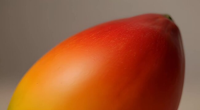 Close up of a Vibrant Mango with Smooth Gradients of Color