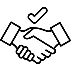 Obraz premium Handshake Icon