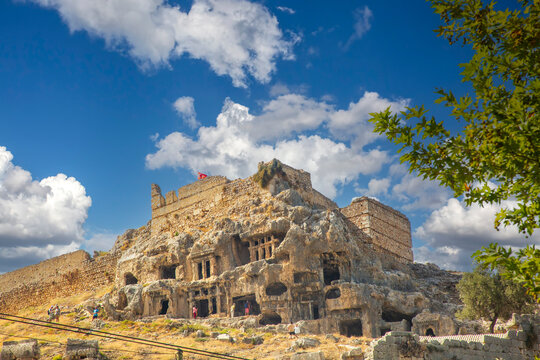 A view from the ancient city of Tlos in Mugla - Turkey