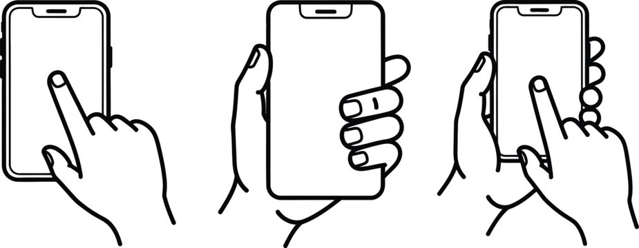 Smartphone gestures and interactions with hands
