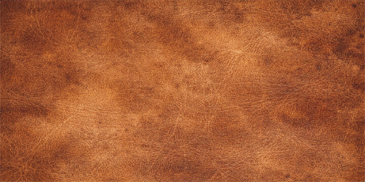 Worn brown leather background with a vintage parchment texture and aged grunge pattern for an antique wall design