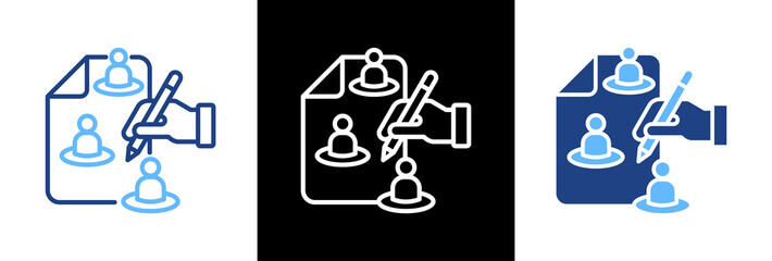 Fototapeta premium Workforce Planning triple icon