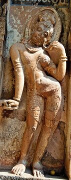 Ardha Narishwara( form of God Shiva  which is half male and half female) at Mahakuta temple, Bagal kot District, Karnataka, India 