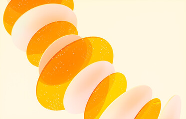 Modern transparent glass for Web3 and AI technology background. 3d rendering