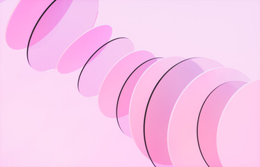 Modern transparent glass for Web3 and AI technology background. 3d rendering