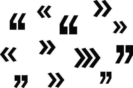 Quotation Marks Icons Set