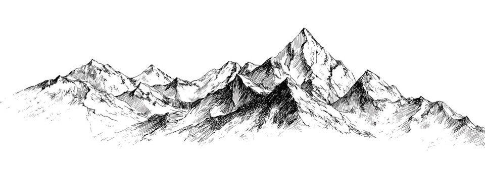 vector illustration of mountains 