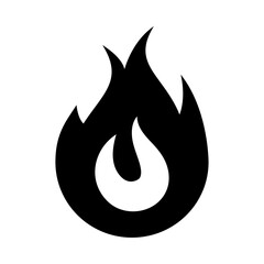 シンプルな炎のアイコン ベクター素材 © FREEDOM
