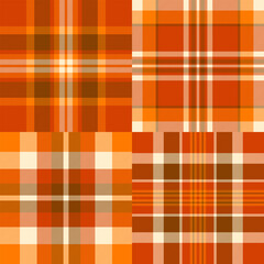 Plaid pattern set for modern graphic design, backgrounds, and wallpapers. Seamless vectors enhance websites, apps, social media content, and digital projects.