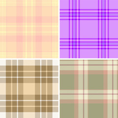 Fototapeta premium Christmas plaid pack designed for licensing projects. Market ready tartan styles suit seasonal products. Vector files stay flexible.