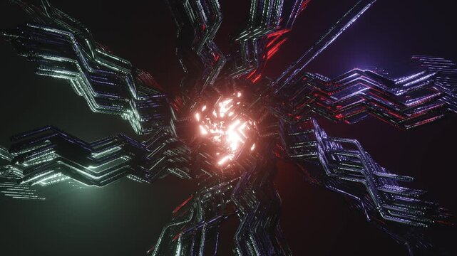 Futuristic sci-fi environment with immersive atmosphere for video games, tech launches, metaverse projects, and cyberpunk content. Ultra HD 4K quality.