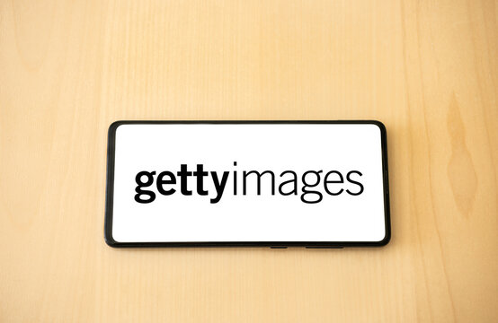 Gettyimages logo on a smartphone. Link&ouml;ping, &Ouml;sterg&ouml;tland, Sweden. 01-20-2026