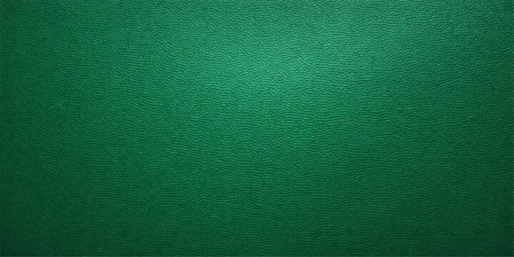 A blank green paper and textured leather material creates a dark grunge fabric pattern for an empty felt poker table backdrop or wallpaper surface